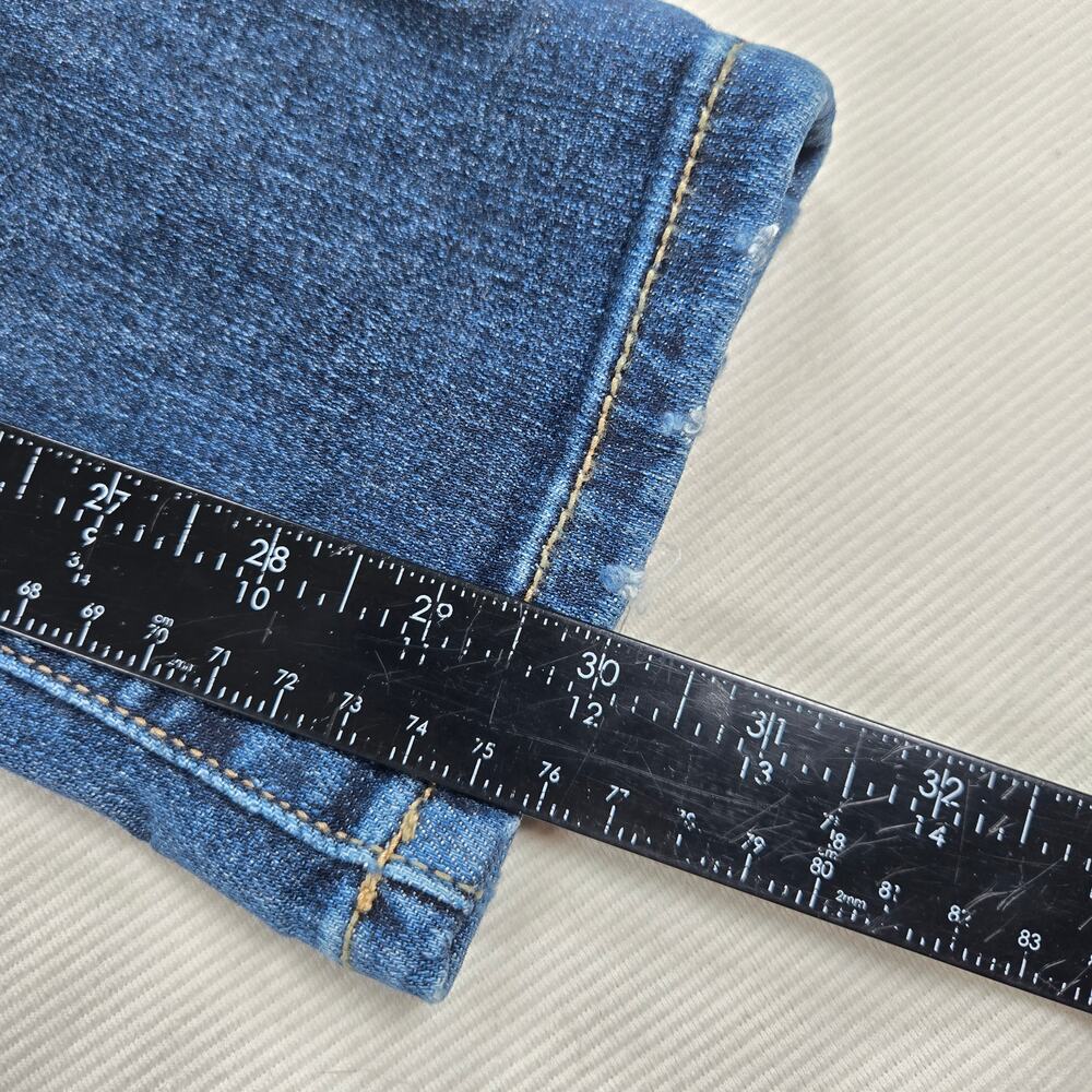 Judy Blue Mid Rise Boyfriend Fit Stretch Cuffed Jeans Women's Size 1/25 - Picture 7 of 8